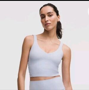 Lululemon Womens Align Light Support Stretch Yoga Workout Tank In Serene Blue 12